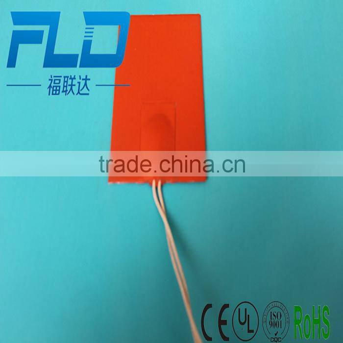 Cusotmize CE ROHS UL Flexible Silicone Flat Heating Element