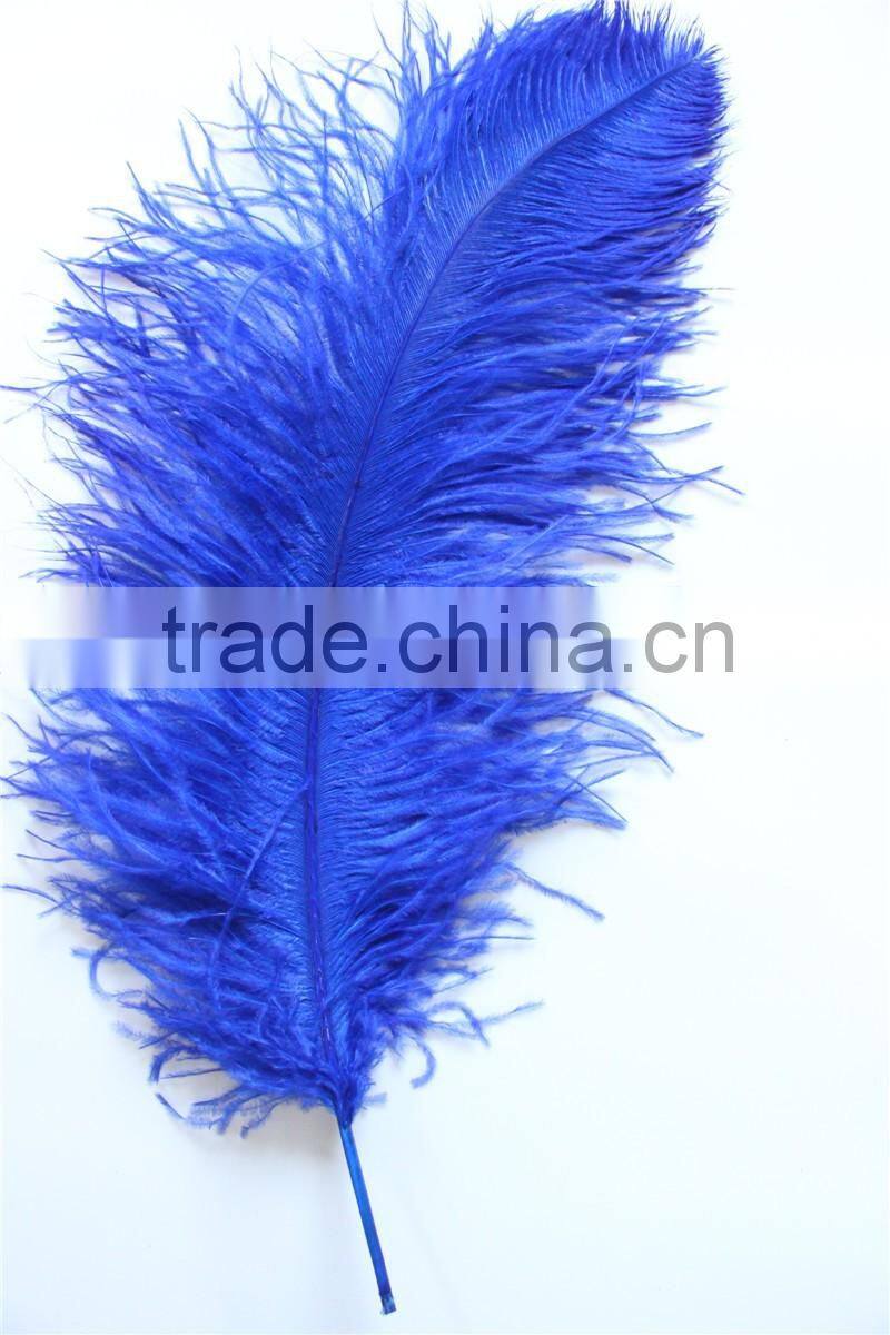 28"-30" Wholesale Bulk Blue Ostrich Feather For Wedding Table Decoration