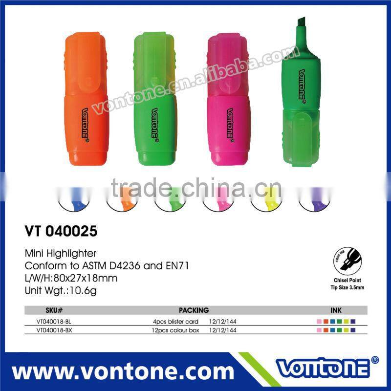 Promotional Mini multicoloured Highlighter pen