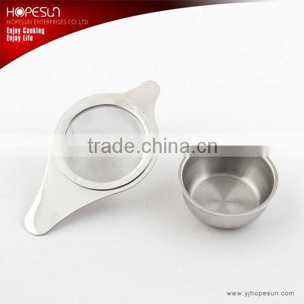 High quality S/S18/8 saucer mesh tea infuser
