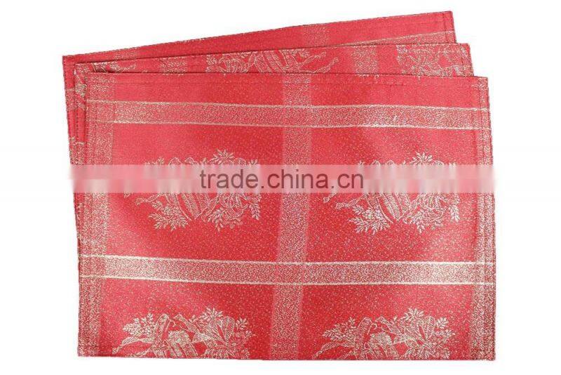 100% Polyester Elegant Design Customized Christmas Placemat