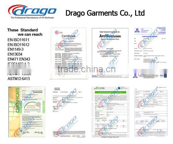 EN11611 proban woven 100%cotton fr fabric for fireman clothing