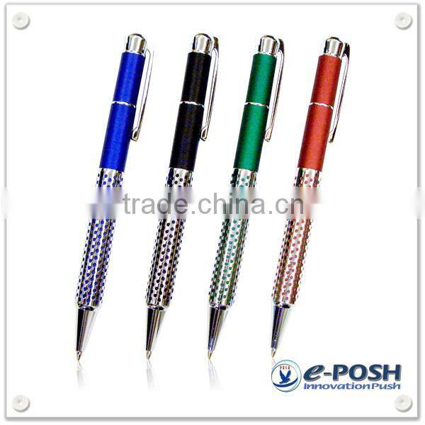 Metal jumbo heavy weight ball pen and rollerball pen