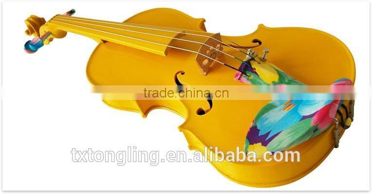 Yellow Violin With Art Colored Fittings (TL-DS0002)