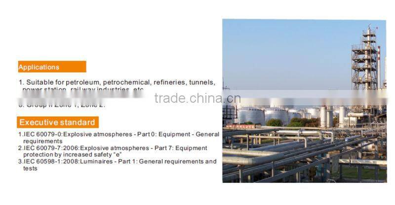 LED Explosion proof Portable light with emergency function for hazardous environment