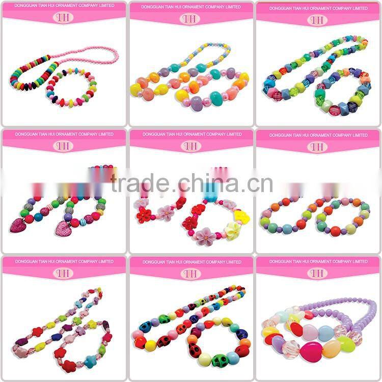 Beautiful china small beads necklace fancy bracelet for girls nigerian beads jewelry set