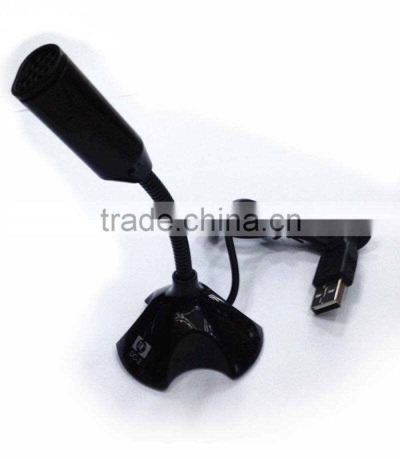 Factory Wholesale Unidirectional Clip-On Microphone for Wireless Bodypack with 3.5mm Screw Lock Jack