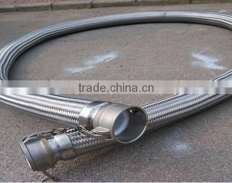 stainless steel 304 braided pipe with stainless steel ptfe flexible hose