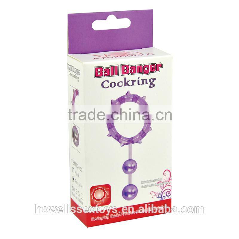 2 Balls Penis Rings Ball Banger Double Cock Ring