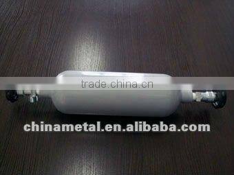 Sampling two-port aluminum gas cylinder