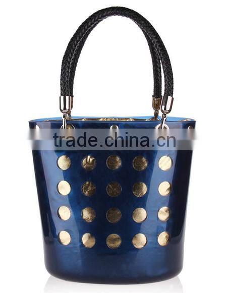 classic fashion single bags magic dark blue environmental resin bag