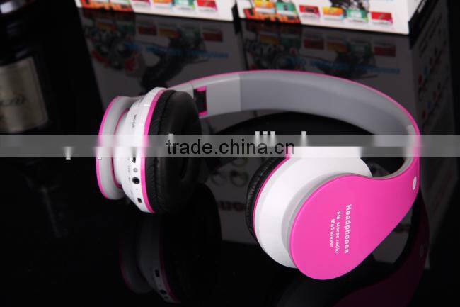 Handfree Bluetooth Wireless Headset Support TF card and FM