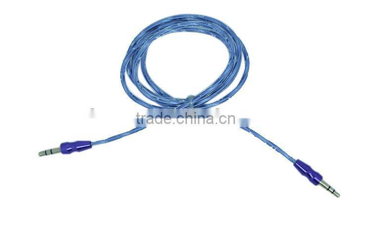 manufacture audio/DC3.5m to DC3.5mm transparent cable