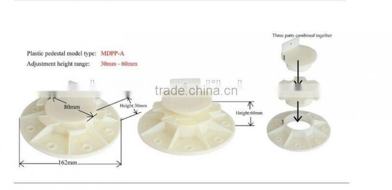 timber joist deck and wpc decking pedestal decking support plastic pedestal