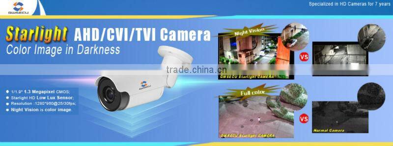 GWSECU newest 1.3Mp 720P Full-Color Shimmer HD TVI Camera starlight