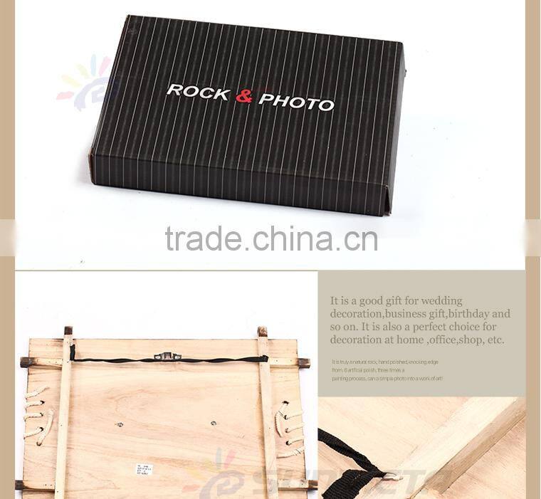 Sublimation rock photo slate/sublimation photo rock whole sale