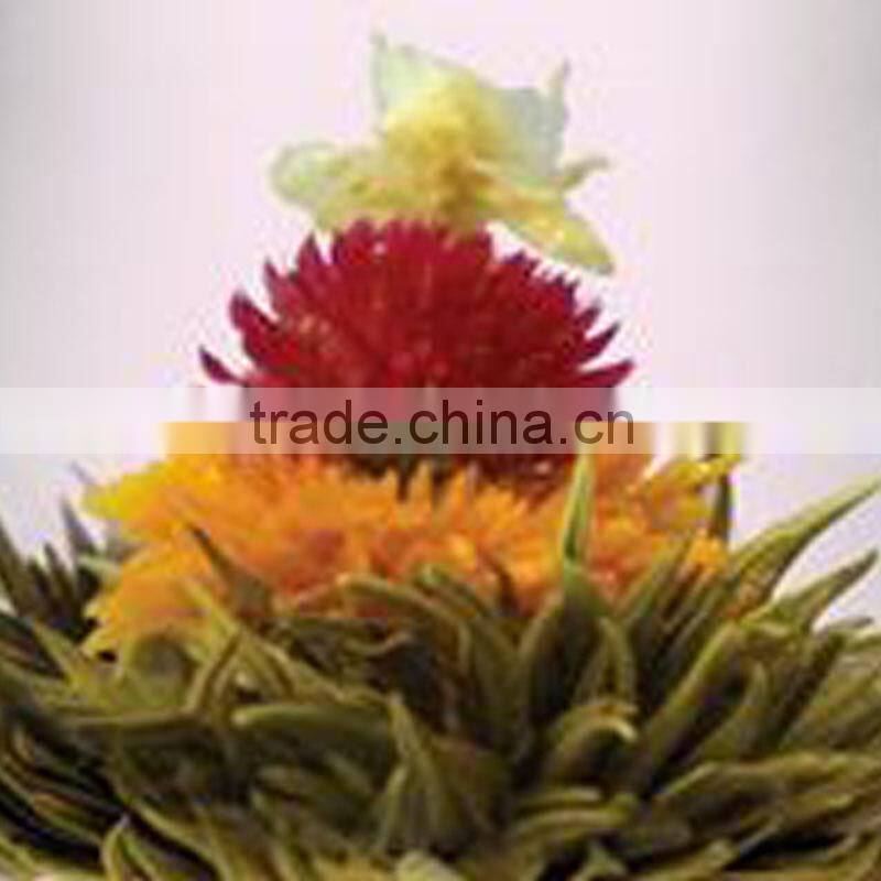 Premium China tea ball handmade by flower and tea blooming tea