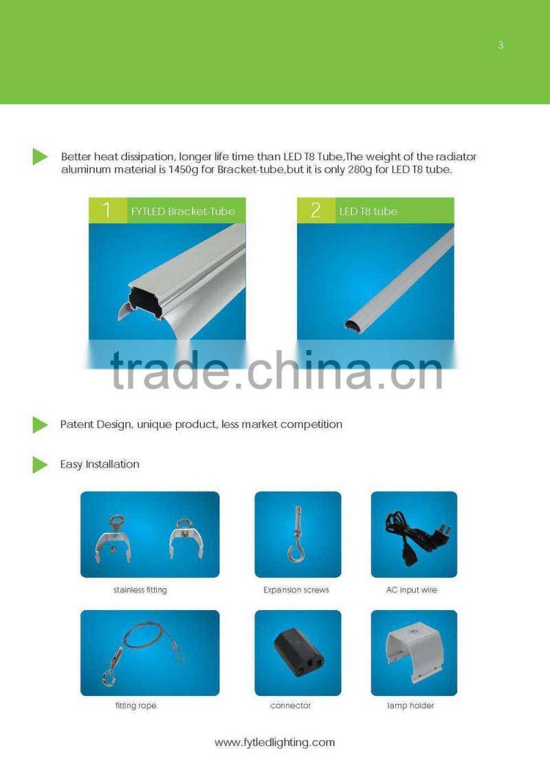 CE,EMC,LVD,RoHS Certification 1200mm led tube light 60 watt led reflector light