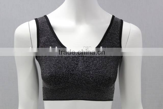 Seamless Lurex Shiny Glitter Bra