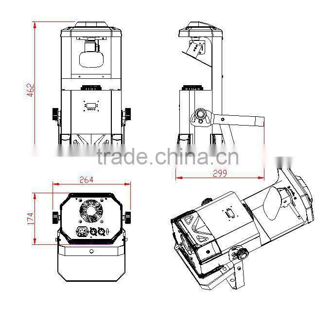 DMX Disco Light 60W White LED Scanner Light