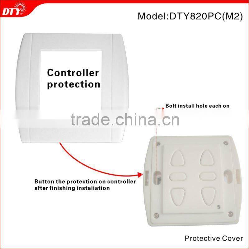 Dual tubular motor door wireless multi-channel remote control system