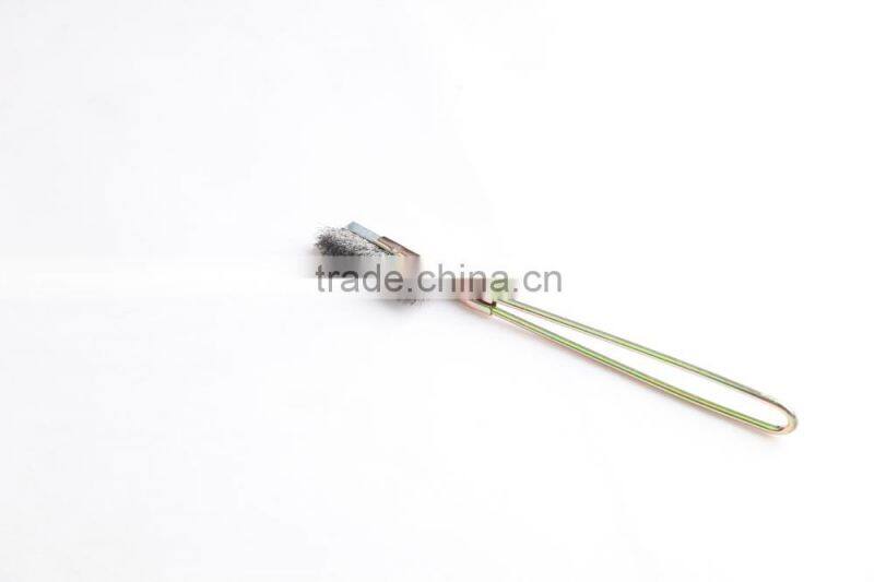 straight hand scratch brushes with handle, length 220 mm or 8 3/5"