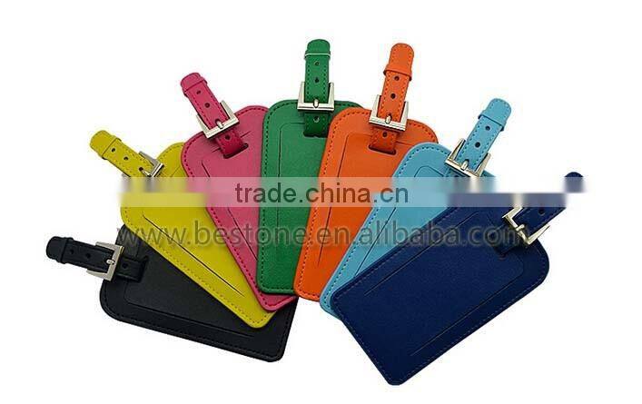 Customized Wholesale Travel Leather Luggage Tag