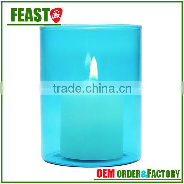 2015 NEW design wedding decorative glass jar candle