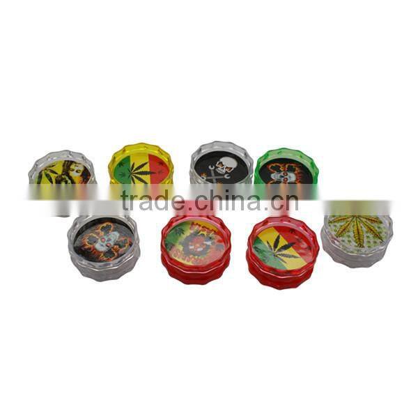 2016 plastic 2Layer polygonal herb/weed grinder GT5028OEM