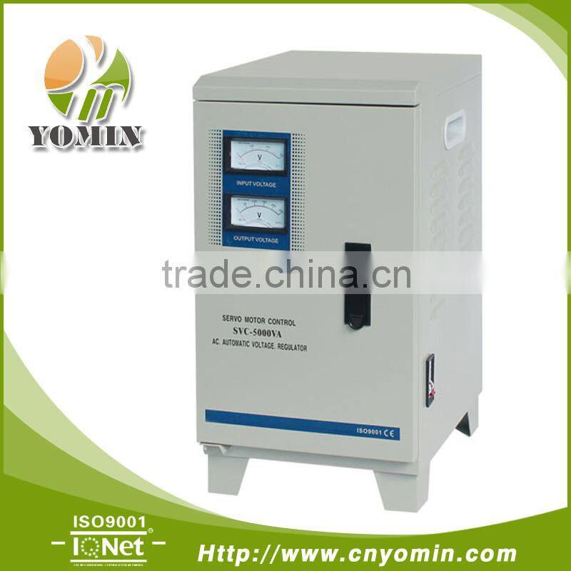 Manufacturer YMTSVC-5 Stabilizer Three Phase Servo Motor , Automatic Voltage Stabilizer 5000VA /