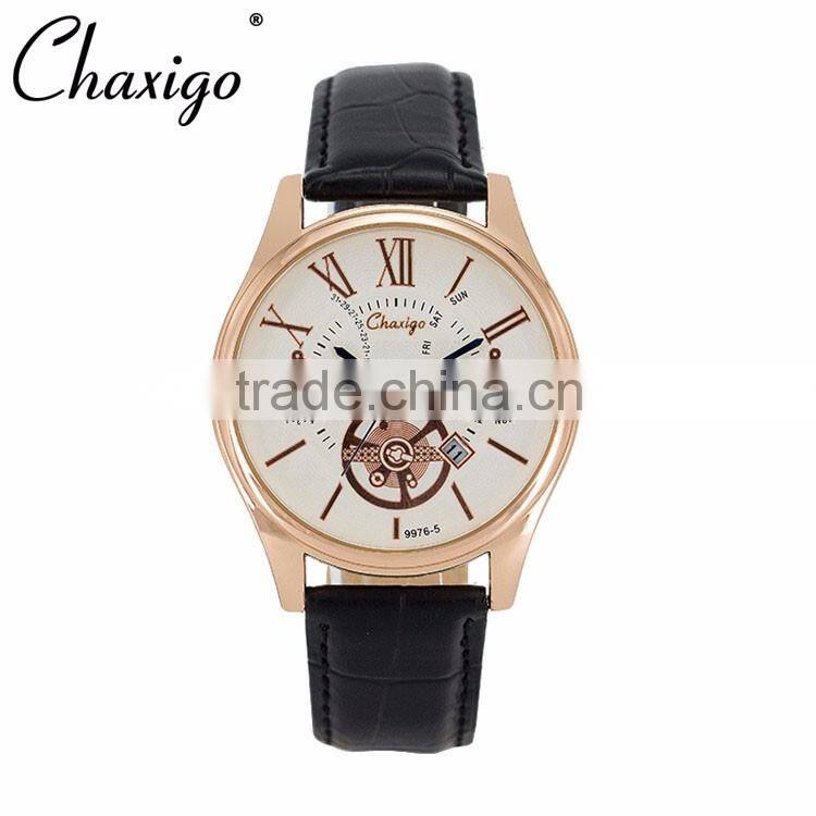 CHAXIGO brand watch factory best selling products wristwatches cheap genuine leather wrist watches