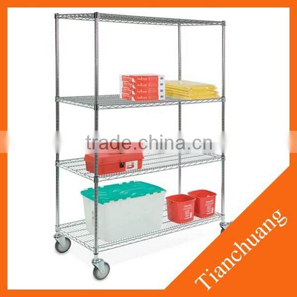 warehouse folding wire shelf unit