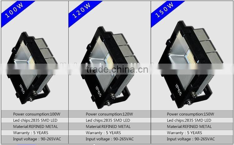 CE ROHS certifaction outdoor waterproof IP65 Meanwell driver SMD2835 110lm/w 200w led flood light
