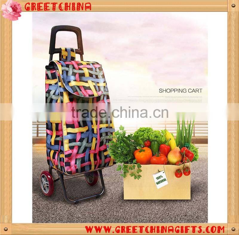HIGH END Shopping trolley Shopping cart Shopping Bag Foldable light-weight large volume portable Aluminum holder