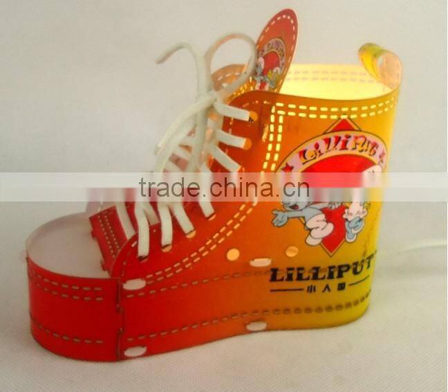 Led commerical ele. wireless shoes shape household light led decorative indoor lamp light