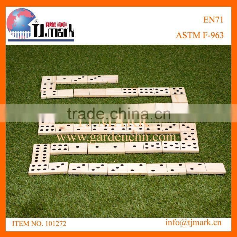 Funny toy wood garden game domino blocks