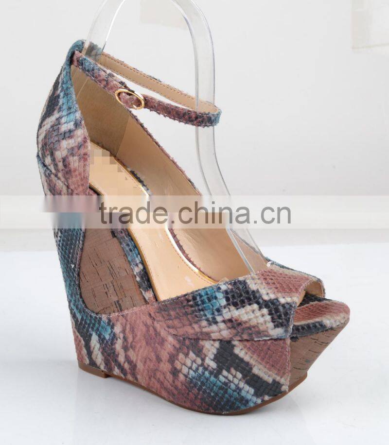Latest design girls wedge sandal women shoes fashion wedge women sandals shoes 2014