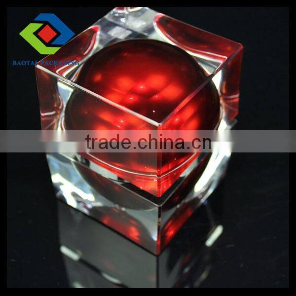 50G heavy square clear cosmetic plastic container