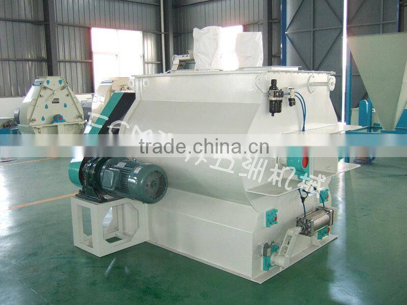 double shaft paddle feed mixer