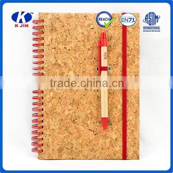 china manufacturer cork paper notebook for sale