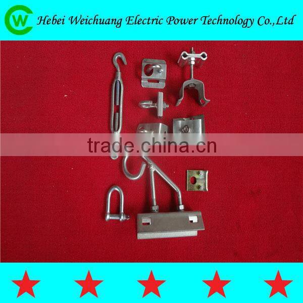 Forged galvanized ball end hook electrical overhead power fitting line hardware
