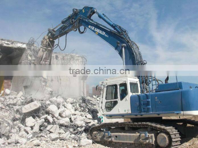 Excavator steel cutting shear, pulverizer, crusher