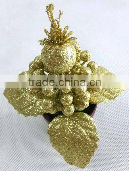 Glitter artificial bonsai plants