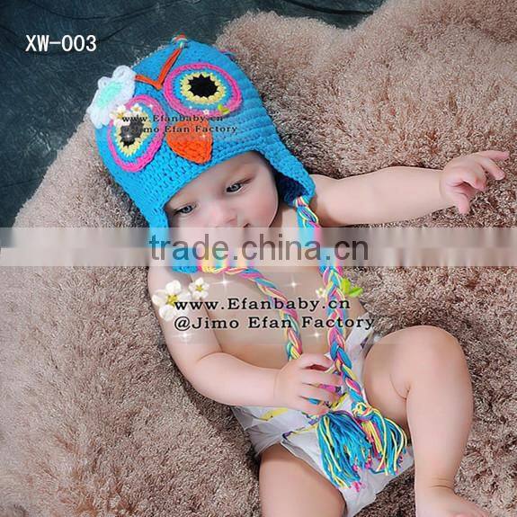 Funky animal style hats baby beanie owl crochet pattern for baby to adults