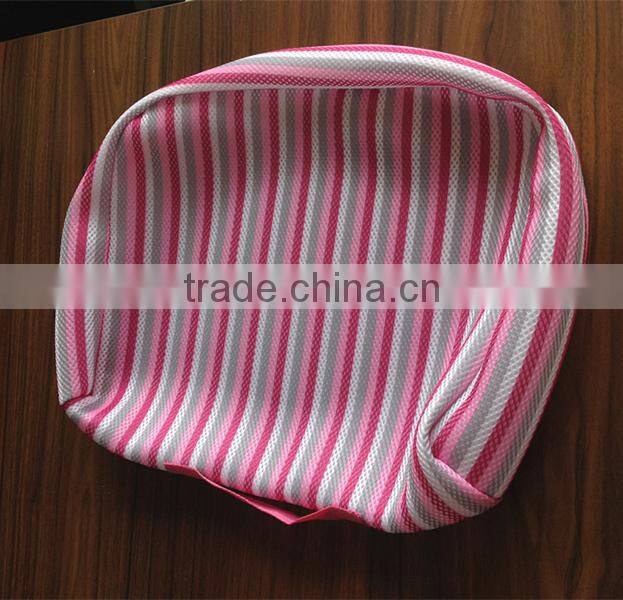 New trendy Multi-purpose Storage Stripe Curshion Fabric Big Zipper Travel Bag