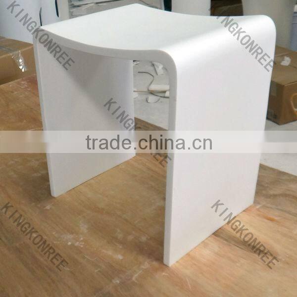 custom made waiting bench in commercial mall stone bench