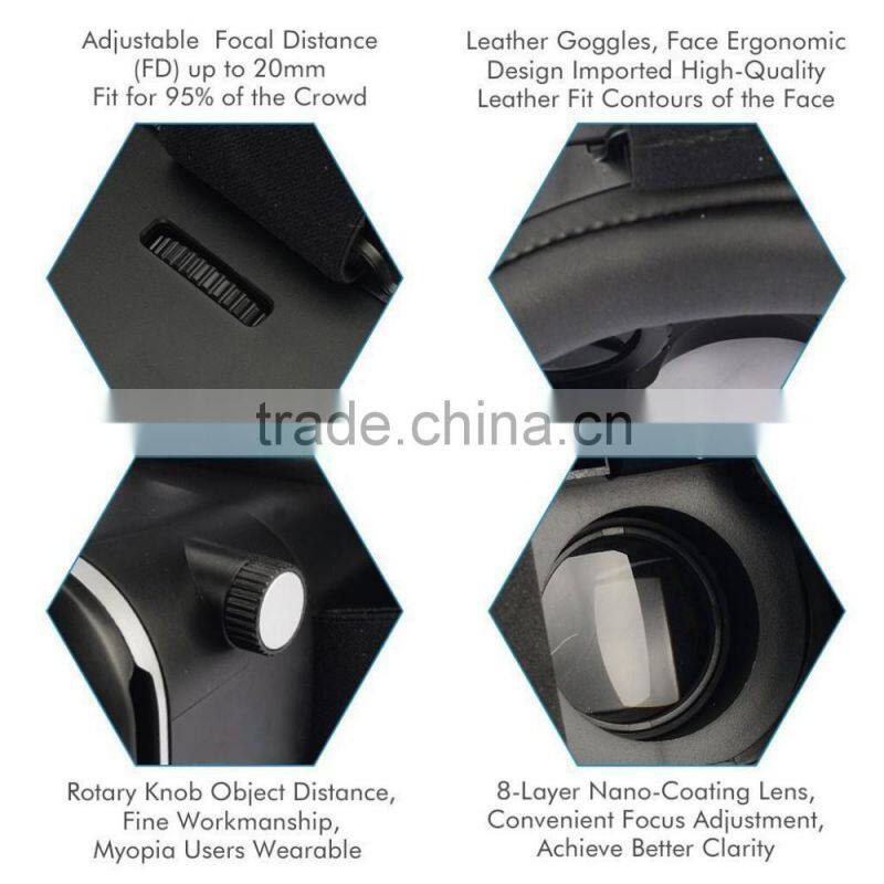 Amazon / Ebay Hot 3D VR Glasses Headset / Virtual Reality Glasses for Google /iPhone/ Samsung Note/ LG/HTC/ Moto screen phone