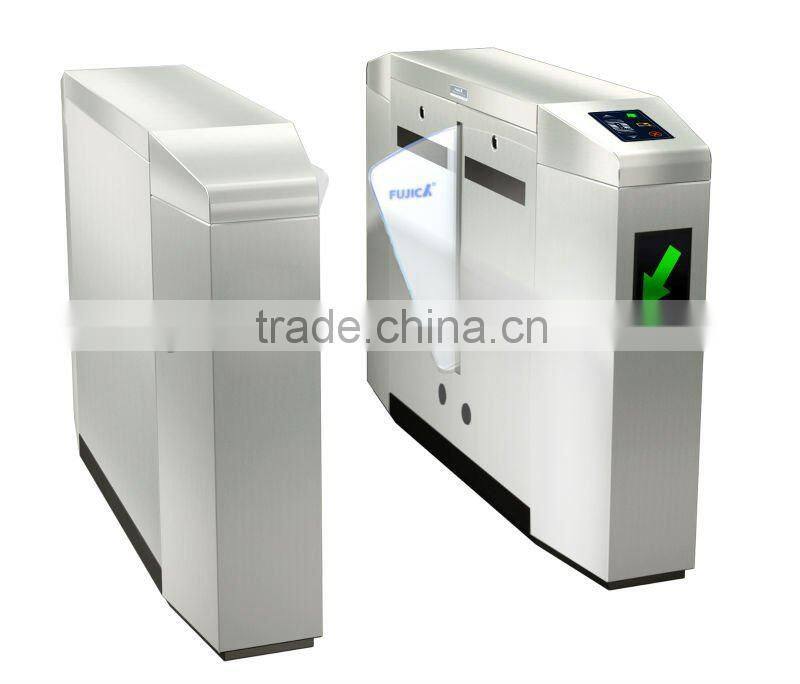 pedestrian access control flap turnstile barrier gate
