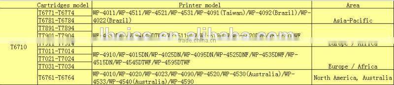 For Epson T6710 maintenance tank/box with chip for Epson WP-4011 WP-4511