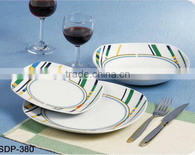 SGS,FDA,Ecofriendly Porcelain square fine dinner sets wholesale giftware